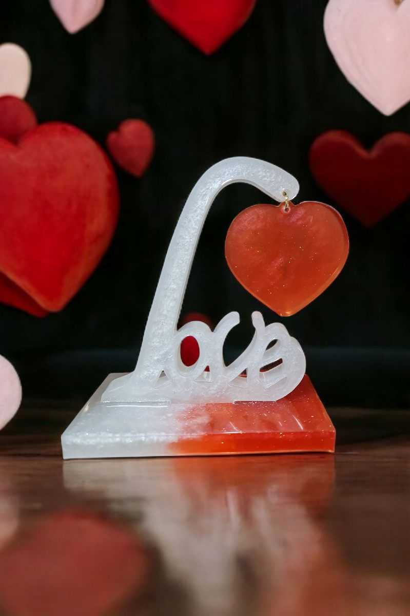 Love Yazılı Askıda mum özel tasarım
